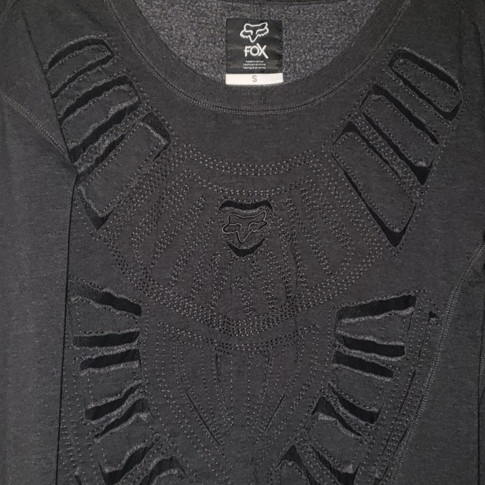 Fox Riders gray cut out sweater - Picture 3 of 4